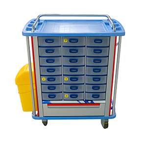 ترالی دارو 21 خانه تک کشو ABS